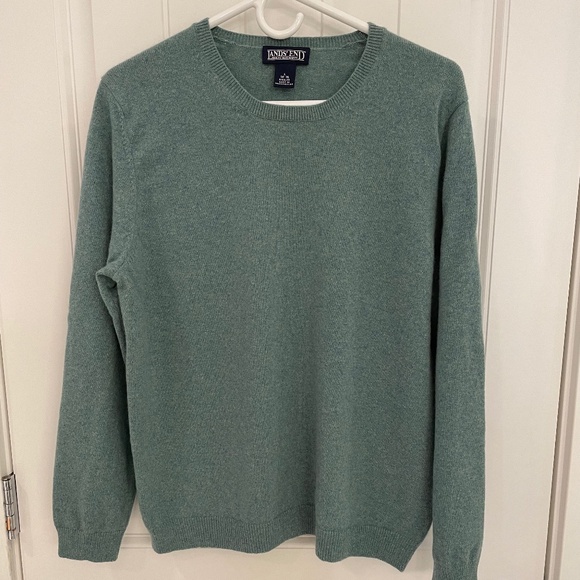 Lands’ End Women’s Heathered Cashmere Sweater, Size L - Picture 1 of 9